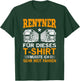 Renteneintritt Rentenalter LKW Fernfahrer Geschenk - LKW Fahrer Rente Pension Trucker Opa LKW - Fahrer Rentner Schwarz Klein Klassisch V-Ausschnitt Kurzarm Polyester 100% Pull-On S T-Shirt - T-Shirt | Forest