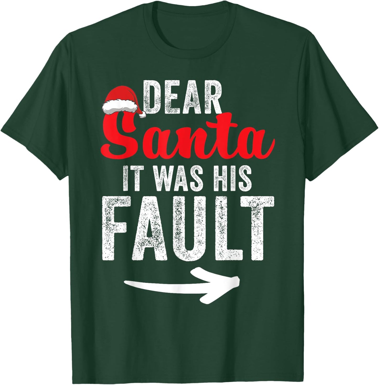 Funny Matching Couples Christmas His and Hers T-Shirt - T-Shirt | Forest