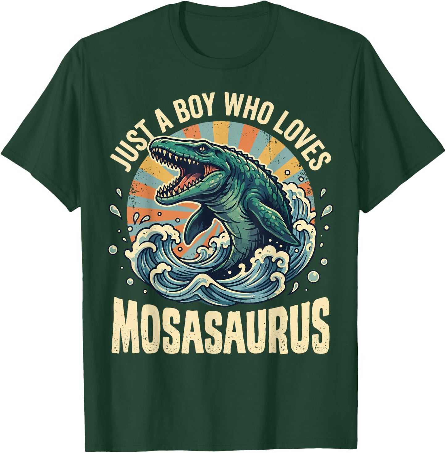 Just A Boy Who Loves Mosasaurus T-Shirt - T-Shirt | Forest