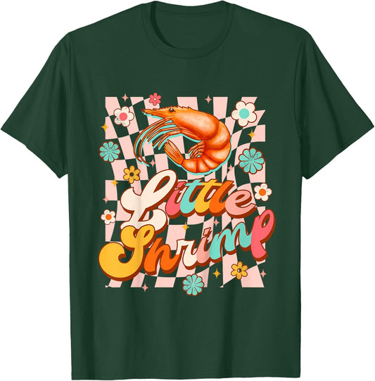 Kids Baby Shower Cute Shrimp Seafood Lover Little Shrimp Toddler T-Shirt - T-Shirt | Forest