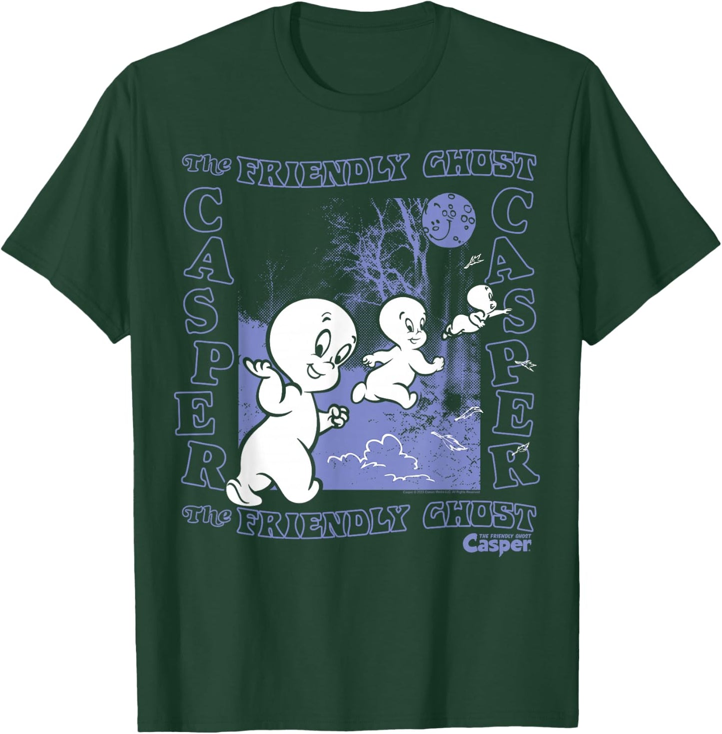 Casper The Friendly Ghost Nighttime T-Shirt - T-Shirt | Forest