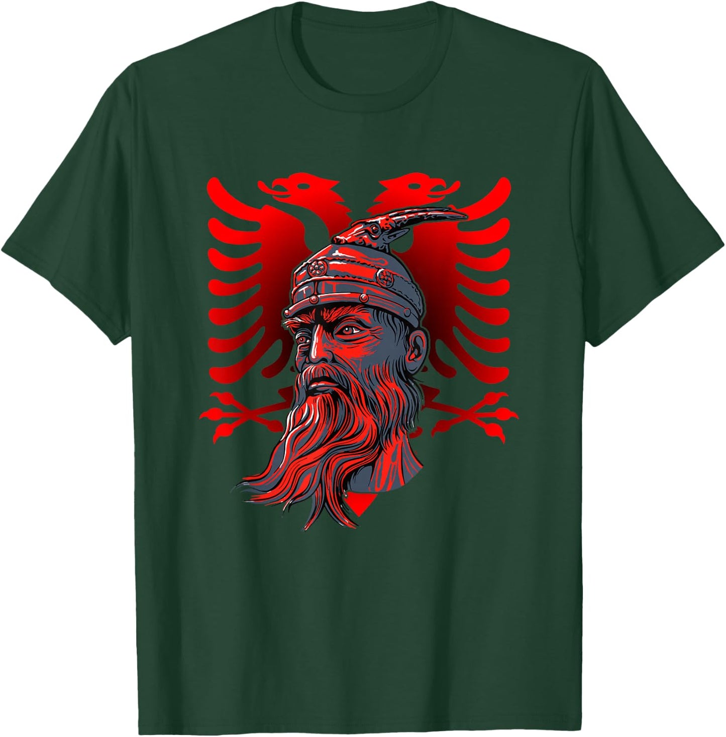 Skanderbeg Albanischer Nationalheldenadler Kosovo Albaner T-Shirt - T-Shirt | Forest
