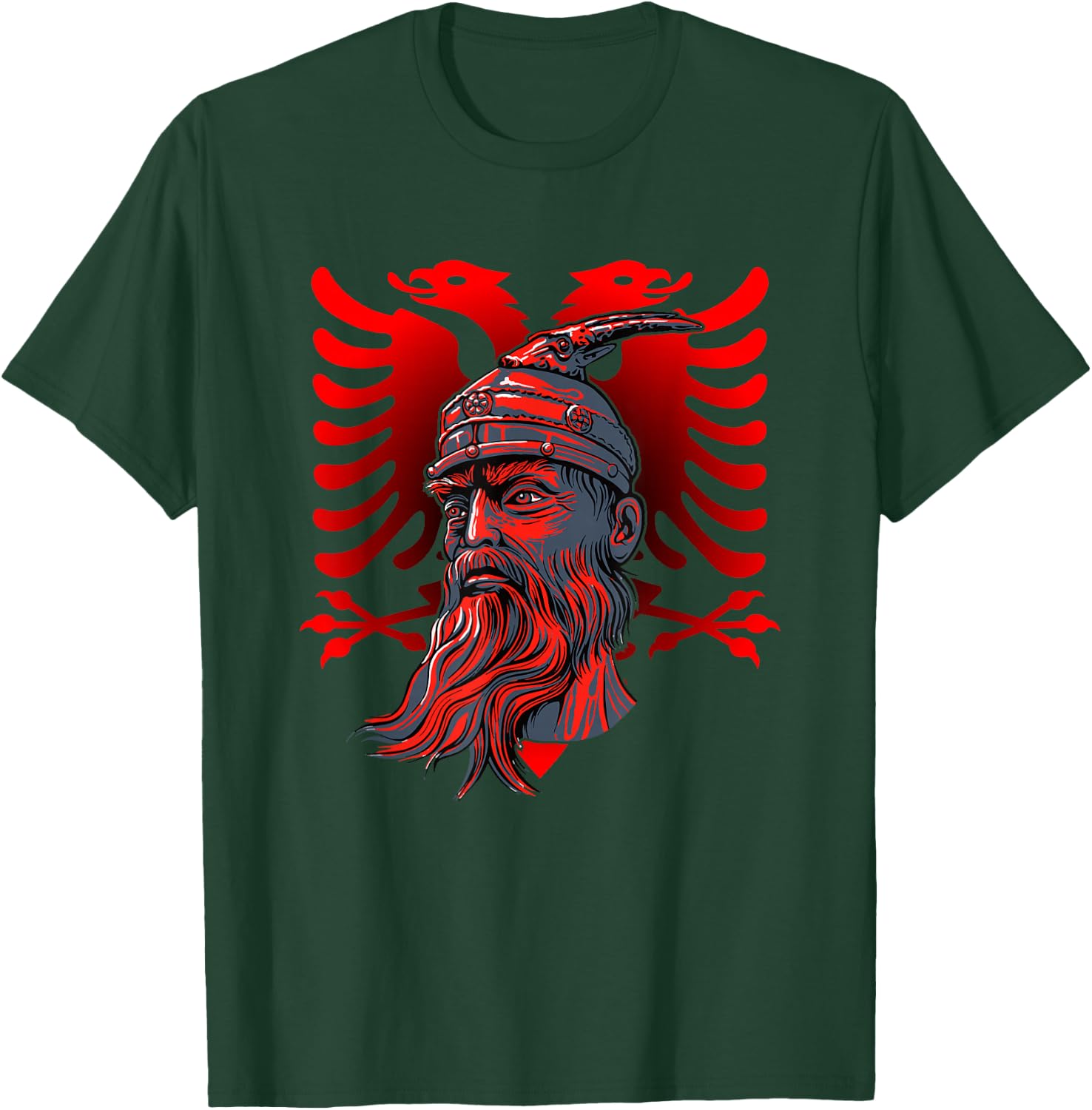 Skanderbeg Albanischer Nationalheldenadler Kosovo Albaner T-Shirt - T-Shirt | Forest