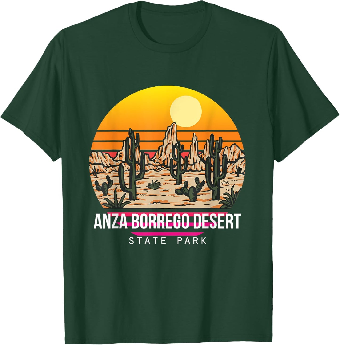 Anza Borrego Desert State Park Cactus Colorado Souvenir Hike T-Shirt - T-Shirt | Forest