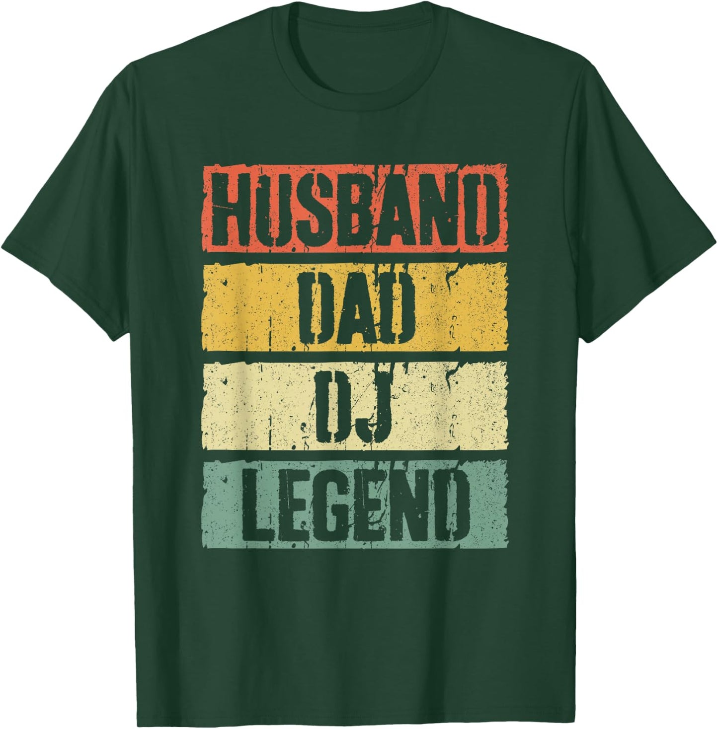 Husband Dad DJ Legend Shirt Men Fathers Day T-Shirt - T-Shirt | Forest