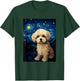 Maltipoo Dog Starry Night Van Gogh Art Lover T-Shirt - T-Shirt | Forest