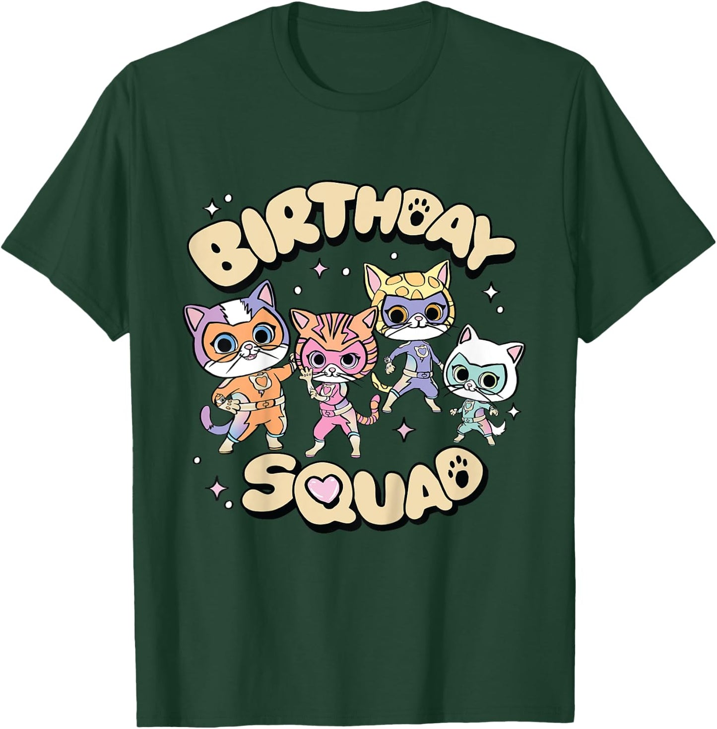 Disney Jr. SuperKitties "Birthday Squad" Party Trip Matching T-Shirt - T-Shirt | Forest