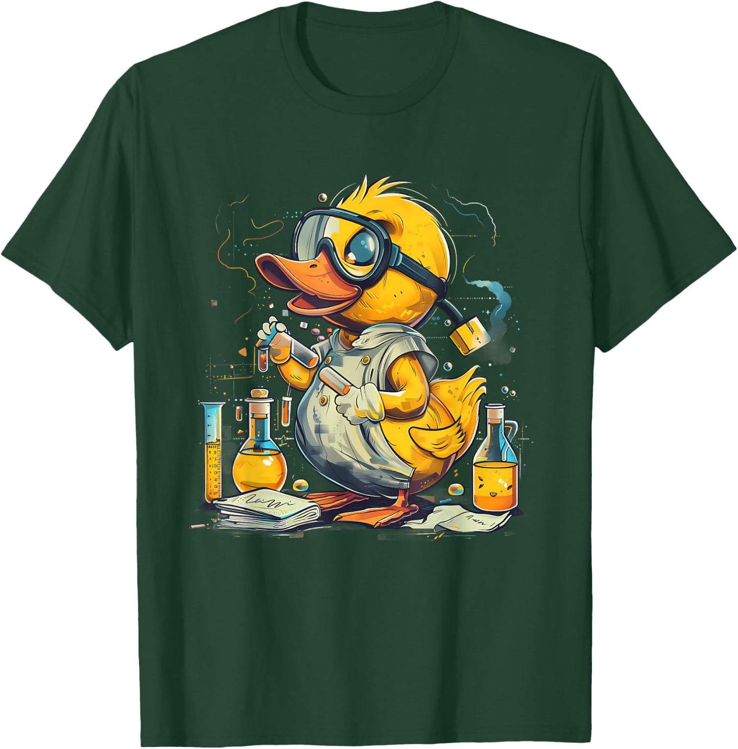 Rubber Duck Chemists Physics Rubber Duckie Science Teacher T-Shirt - T-Shirt | Forest