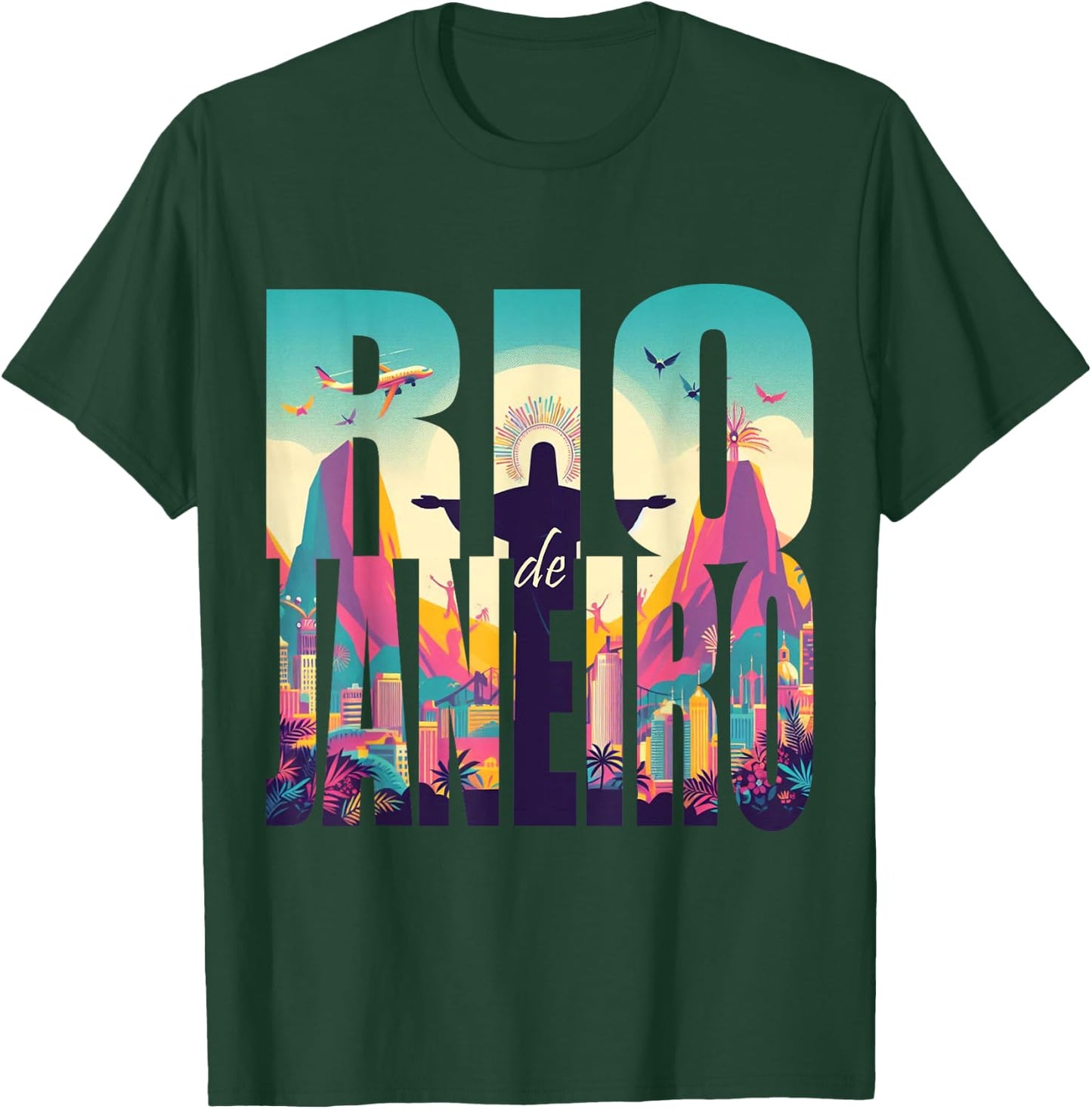 Carnival of Rio , black T-Shirt - T-Shirt | Forest