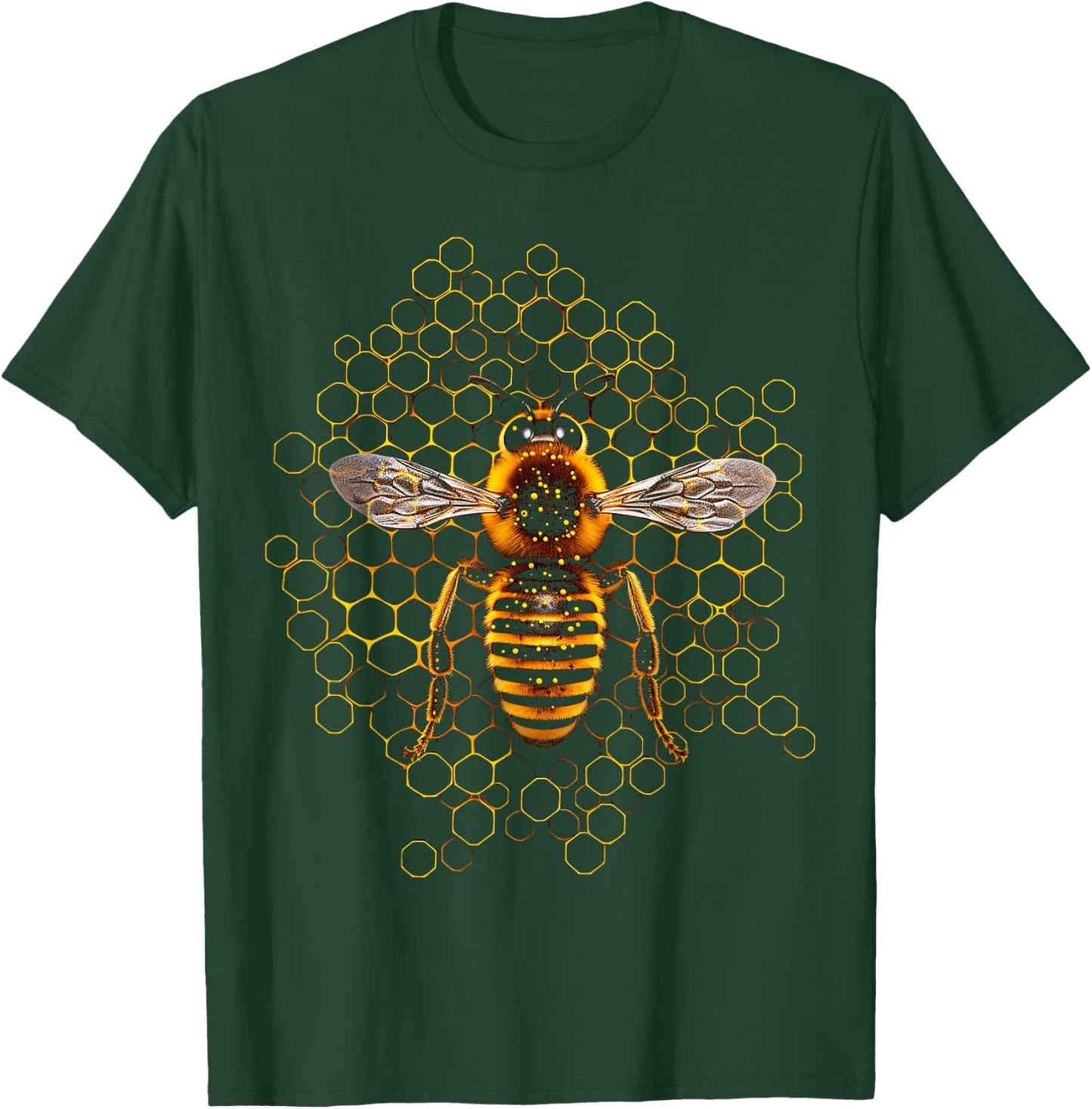 Biene Geometrisch Tier Zoo Kunst Biene T-Shirt - T-Shirt | Forest