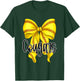 Cougars Softball Bow Mom Game Day School Spirit Cougar Pride T-Shirt - T-Shirt | Forest