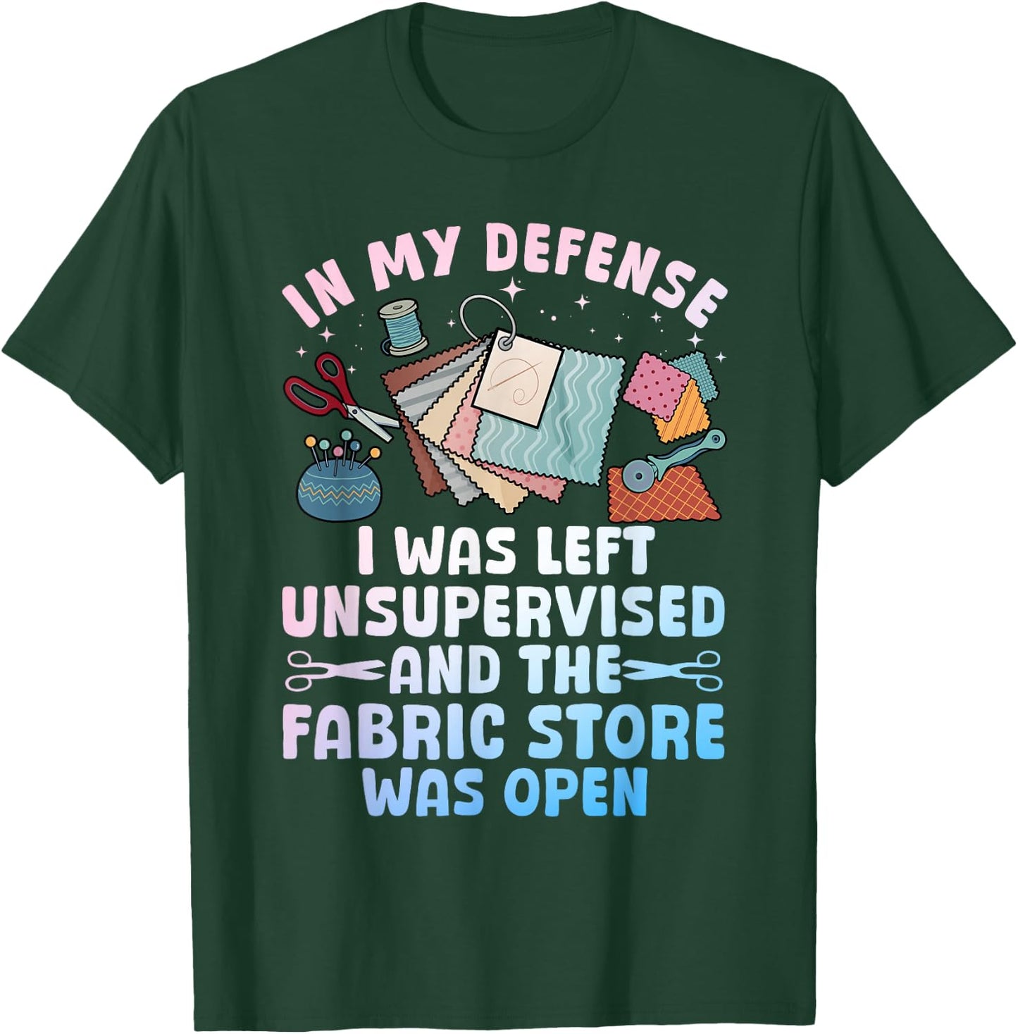 Funny Quilting Design Women Sewing Sew Quilter Sewer T-Shirt - T-Shirt | Forest