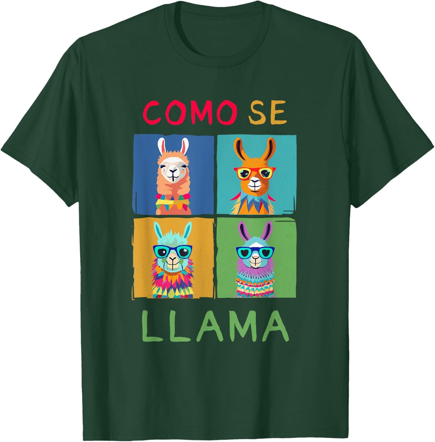 Funny Como Se LLAMA Animal for LLAMA Lovers T-Shirt - T-Shirt | Forest