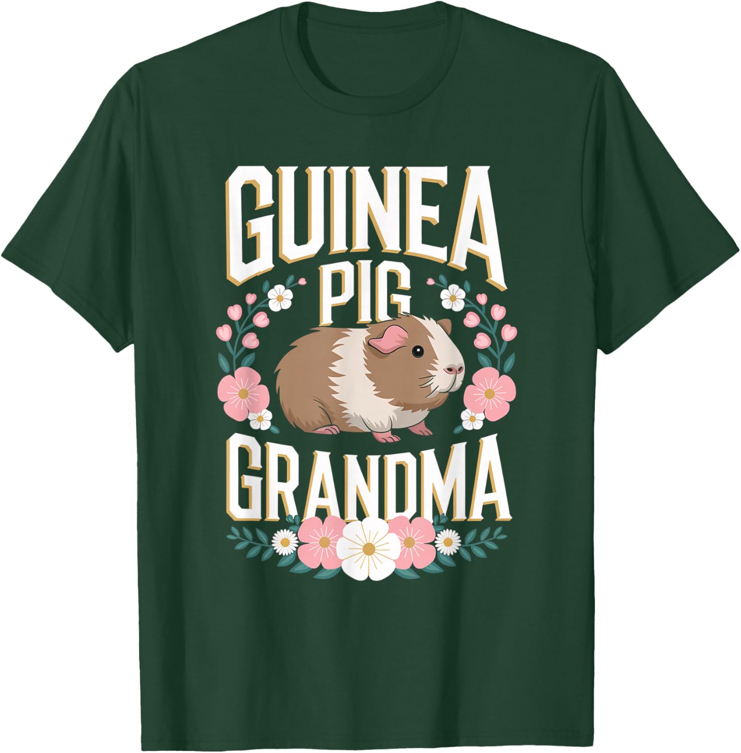 Guinea Pig Grandma Funny Guinea Pig Lover T-Shirt - T-Shirt | Forest
