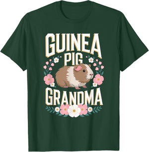 Guinea Pig Grandma Funny Guinea Pig Lover T-Shirt - T-Shirt | Forest