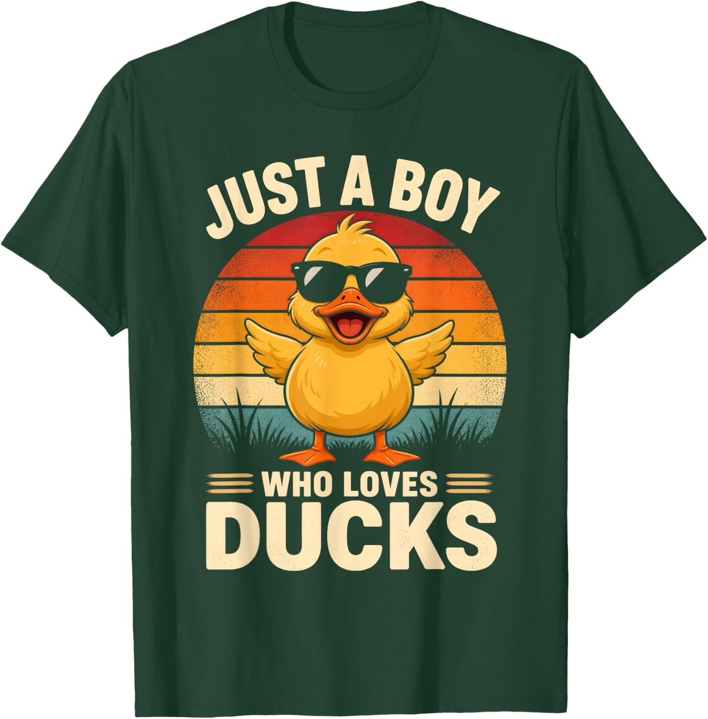 Just A Boy Who Loves Ducks T-Shirt - T-Shirt | Forest