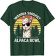 Wanna Smoke Alpaca Bowl Funny Llama Smoking Weed Cannabis T-Shirt - T-Shirt | Forest
