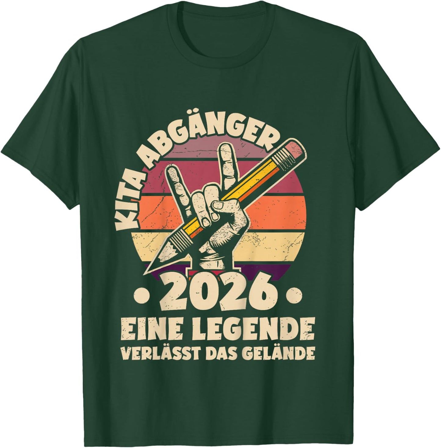 Kinder KITA Abgänger 2026 | Eine Legende verlässt das Gelände T-Shirt - T-Shirt | Forest