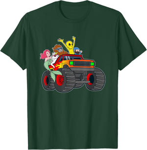 Alien Bigfoot Unicorn Mermaid Cryptid Monster Truck T-Shirt - T-Shirt | Forest