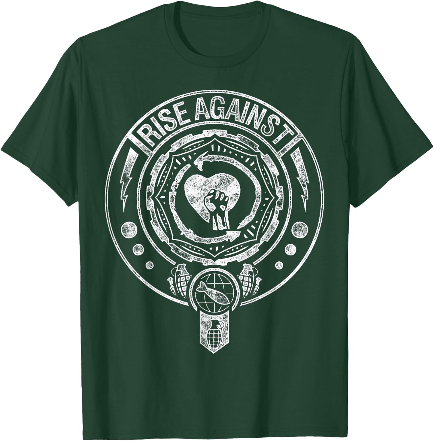 Rise Against - Bombs Away - Official Product, Black, S T-Shirt - T-Shirt | Forest