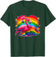 Gay Pride Pink Flamingo LGBT Pride Rainbow Flamingo Lover T-Shirt - T-Shirt | Forest