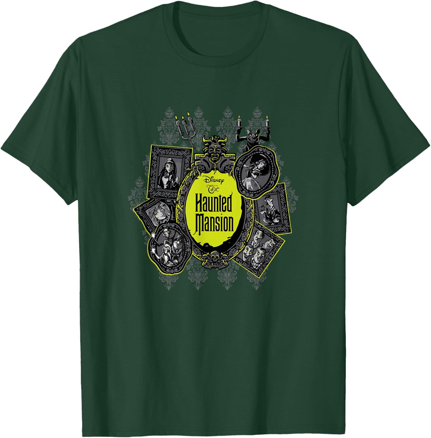 The Haunted Mansion Iconic Character Portraits Mashup T-Shirt - T-Shirt | Forest