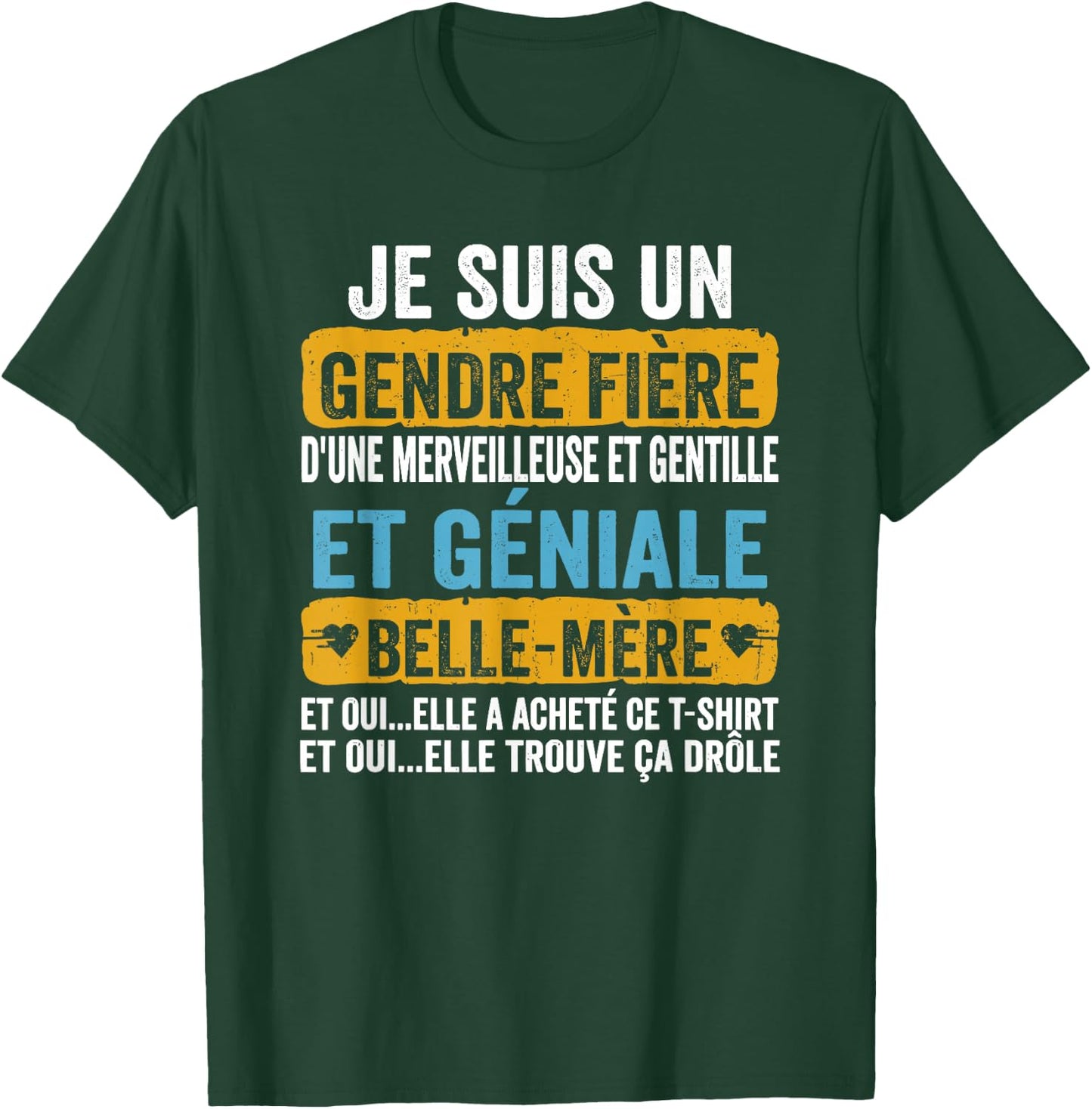 I am a proud son-in-law of a wonderful and kind and , Black, S T-Shirt - T-Shirt | Forest