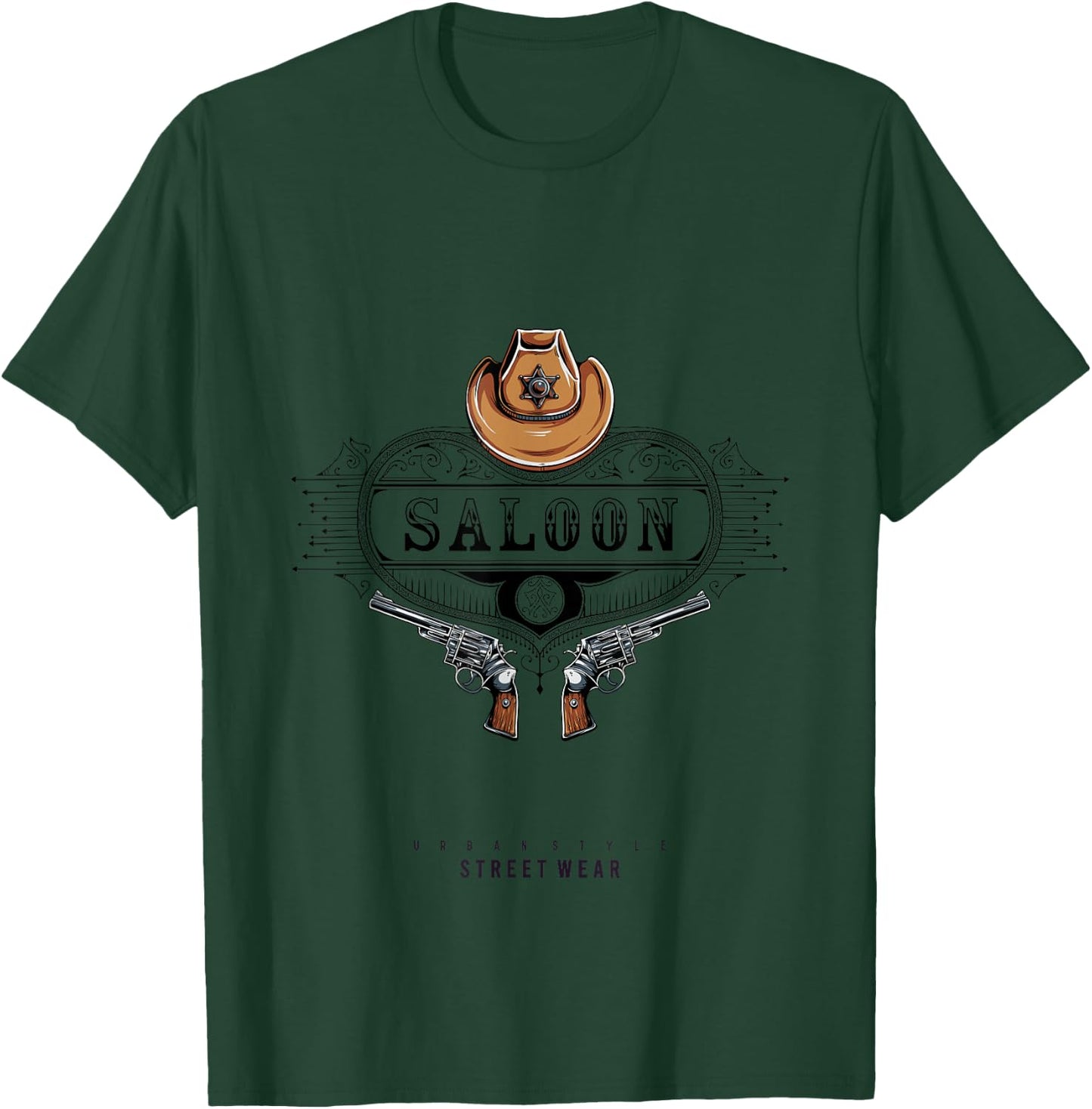 Wild West Saloon: Cowboy-Klassiker T-Shirt - T-Shirt | Forest