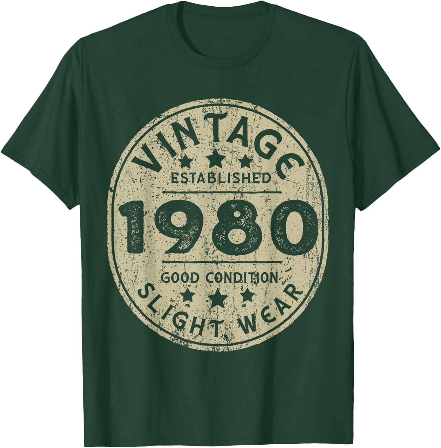 Vintage established 1980 43rd Birthday Party Retro Men T-Shirt - T-Shirt | Forest