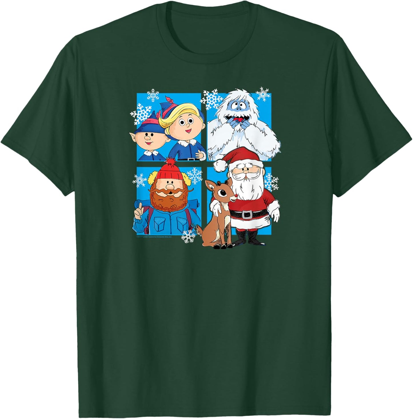 Rudolph The Red Nosed Reindeer - Santa Yukon Elves Snow Yeti T-Shirt - T-Shirt | Forest