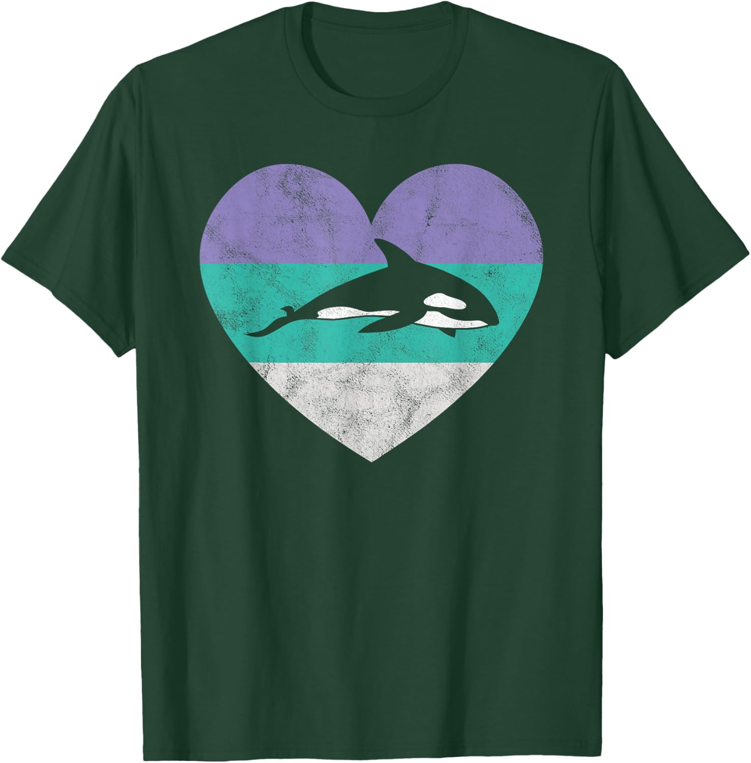 Killer Whale Orca Gift & Girls Retro Cute T-Shirt - T-Shirt | Forest