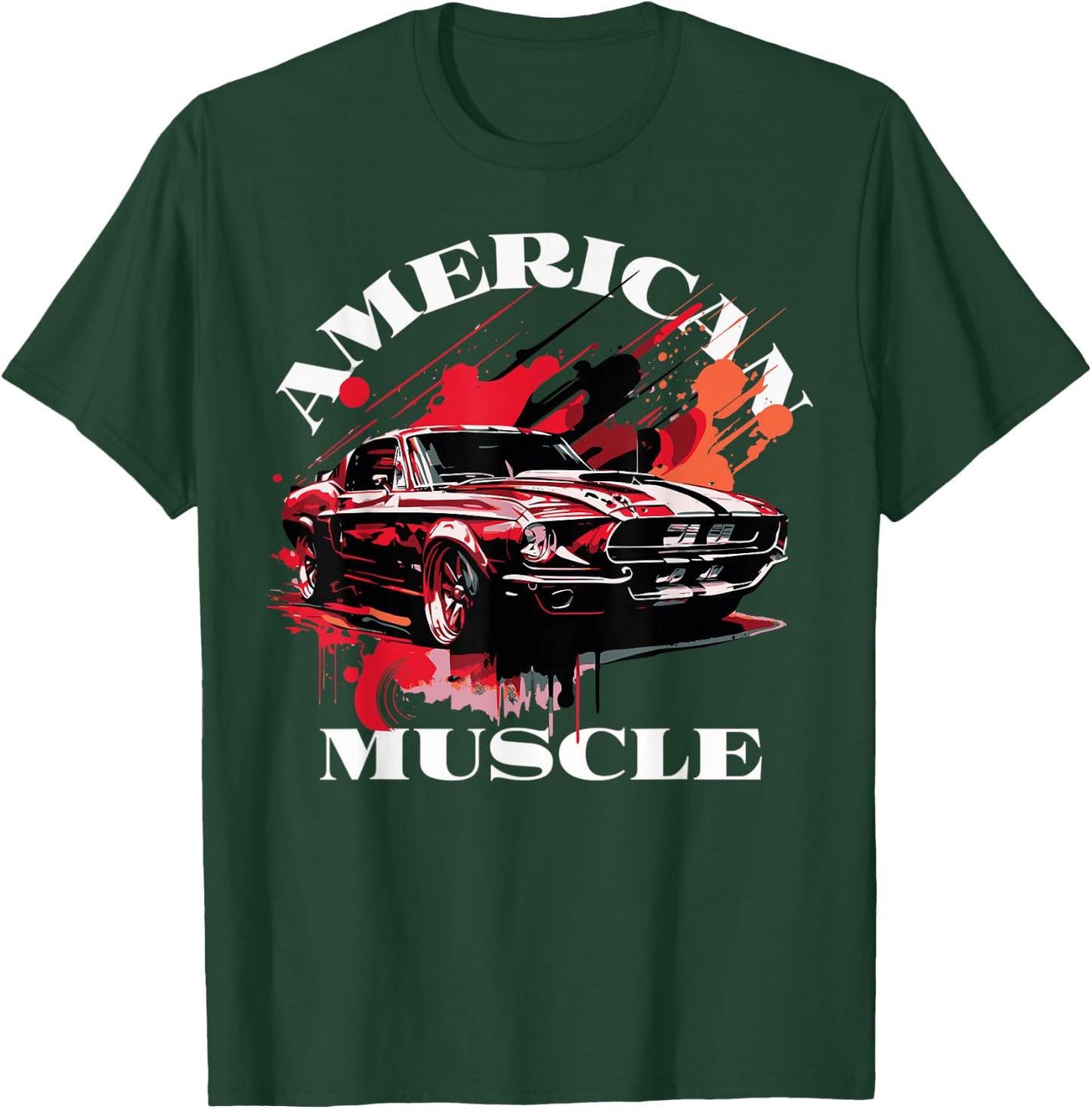 Klassisches amerikanisches Muscle-Car T-Shirt - T-Shirt | Forest