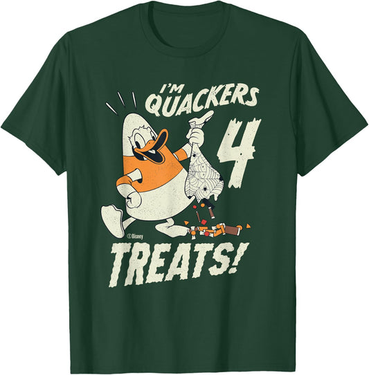 Disney Donald Duck Halloween Costume I’m Quackers 4 Treats T-Shirt - T-Shirt | Forest