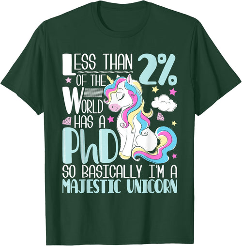 Majestic Unicorn - PhD Graduate Ph.D. Graduation Doctorate