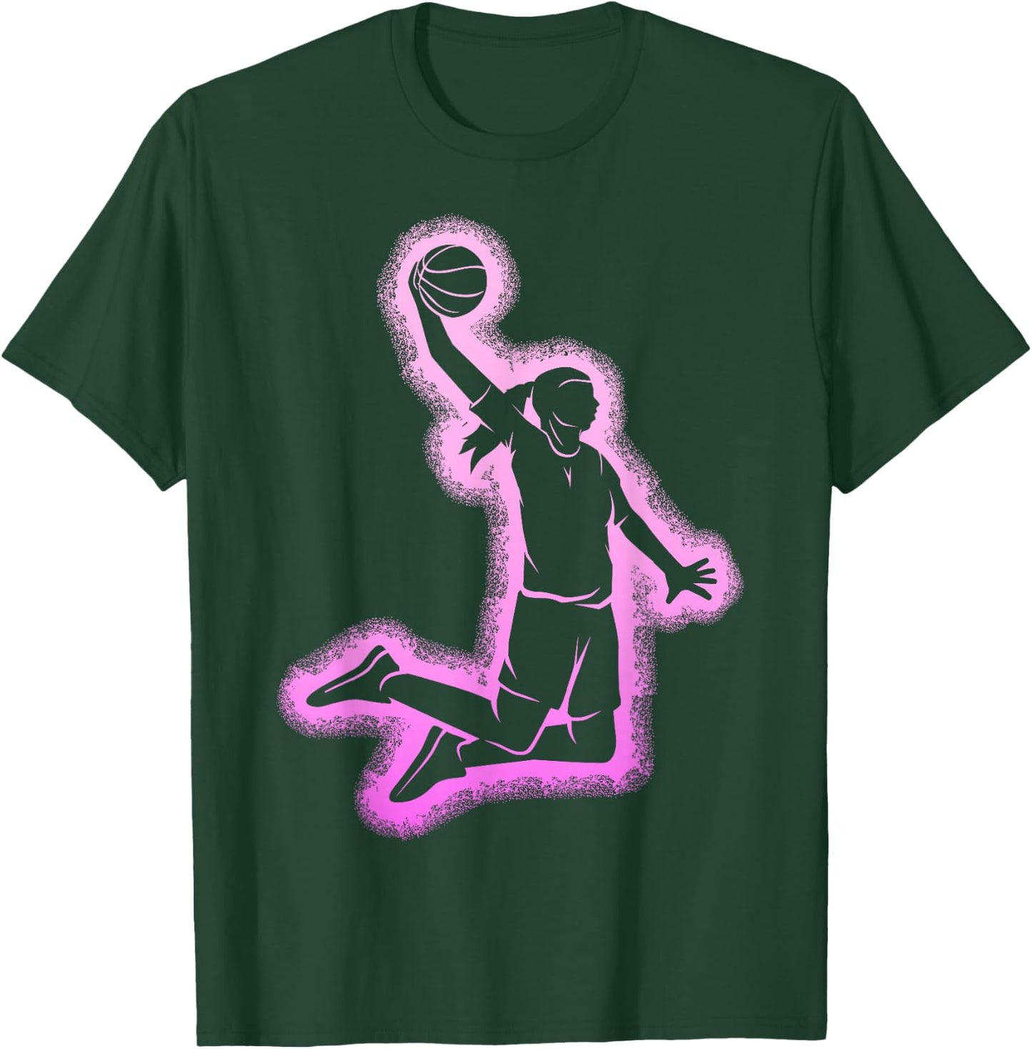 Basketball Girl Women Girls Kids , Black, S T-Shirt - T-Shirt | Forest