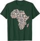 African countries Map in Typography, country names of Africa T-Shirt - T-Shirt | Forest