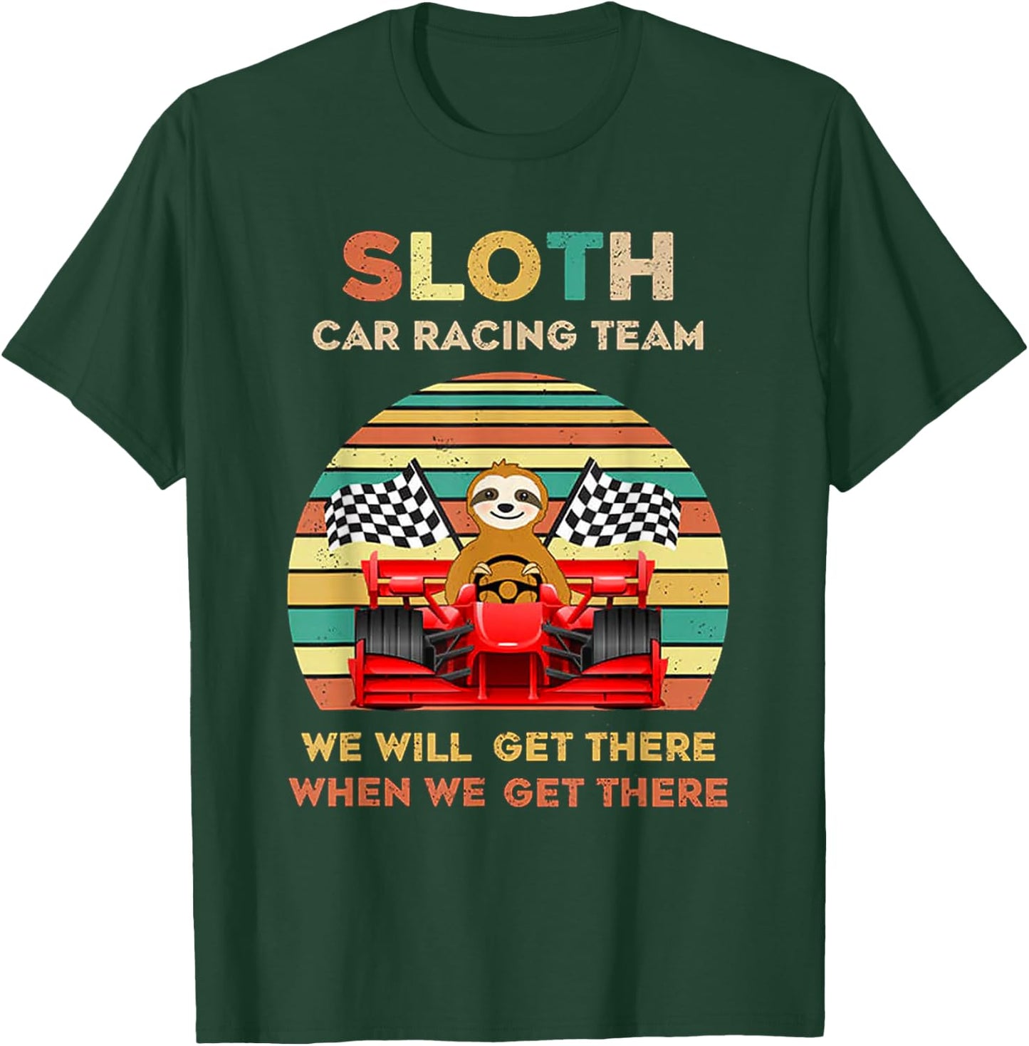 Sloth Racing Team T-Shirt - T-Shirt | Forest