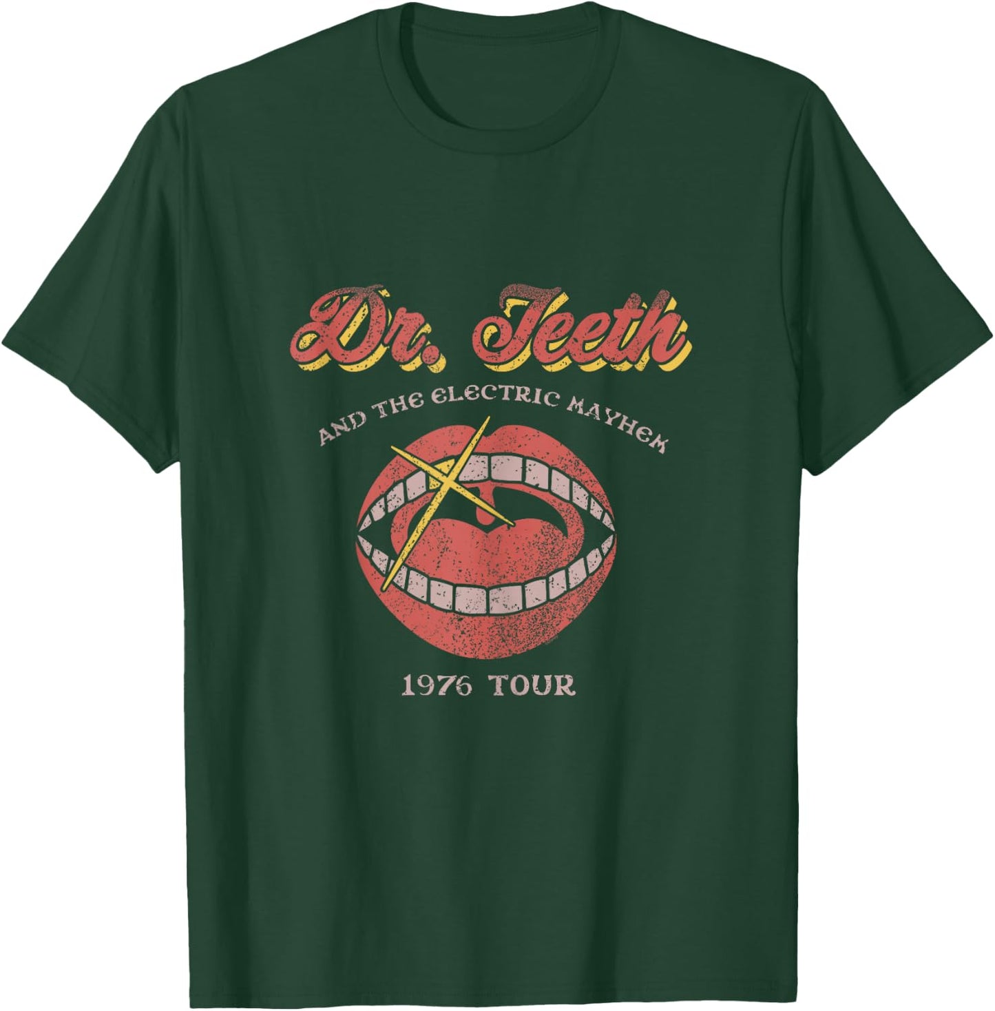 Disney The Muppets Dr. Teeth & The Electric Mayhem 1976 Tour T-Shirt - T-Shirt | Forest