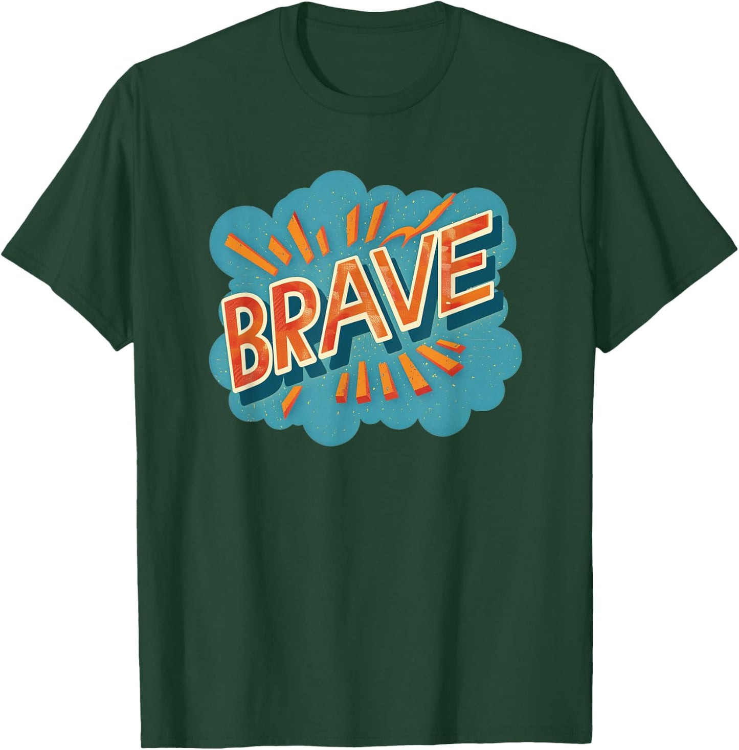 Brave Emblem Costume for cool Boys and Girls T-Shirt - T-Shirt | Forest