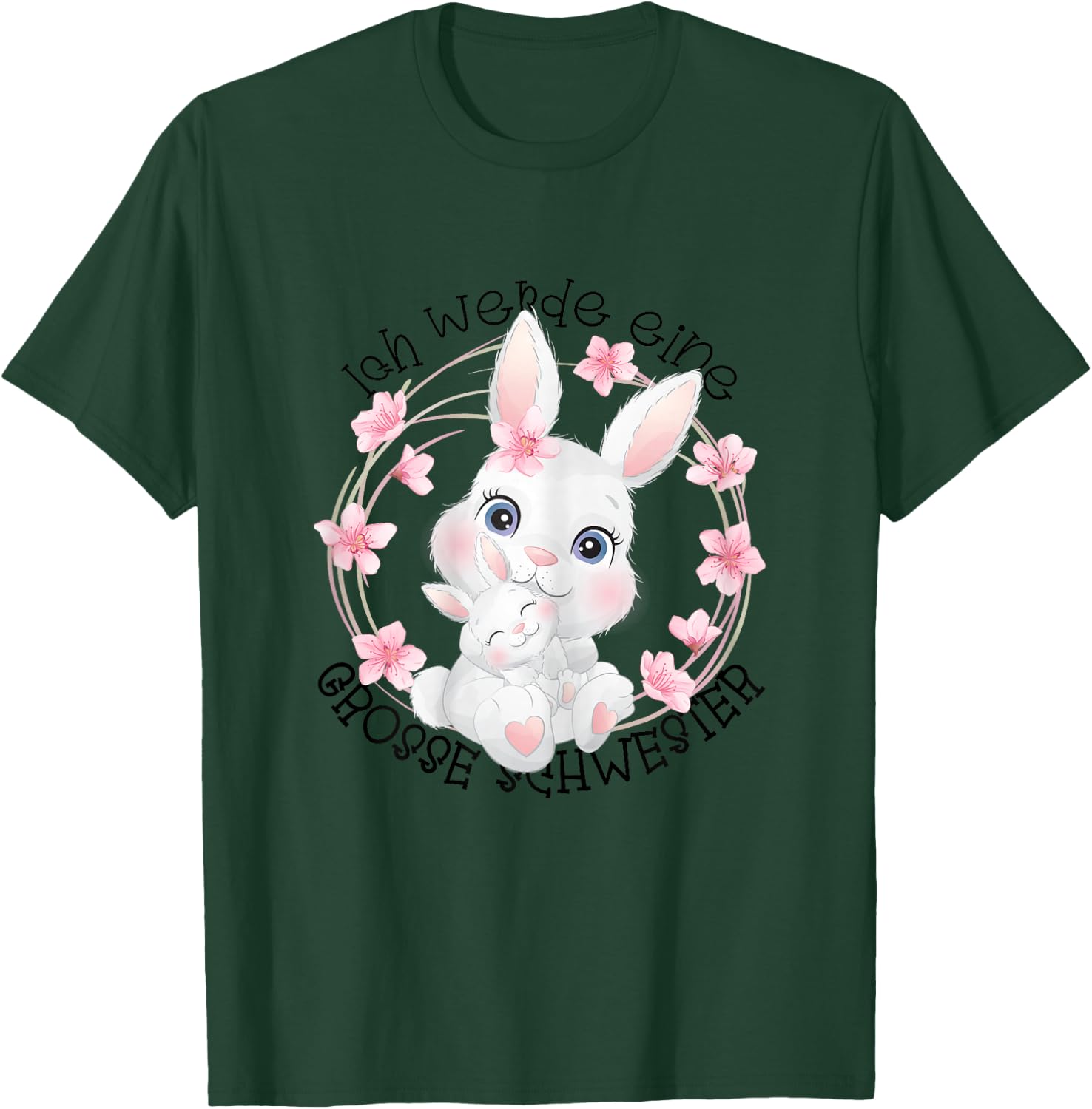 Ich Werde Große Schwester 2026 T-Shirt - T-Shirt | Forest