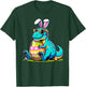 Dinosaur Easter Bunny Egg Happy Eastrawr T Rex Kids Boy Girl T-Shirt - T-Shirt | Forest