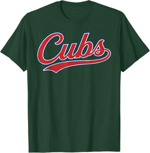 Vintage Blue Cubs Gifts Women Boys Girls Kids T-Shirt - T-Shirt | Forest