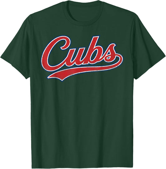 Vintage Blue Cubs Gifts Women Boys Girls Kids T-Shirt - T-Shirt | Forest
