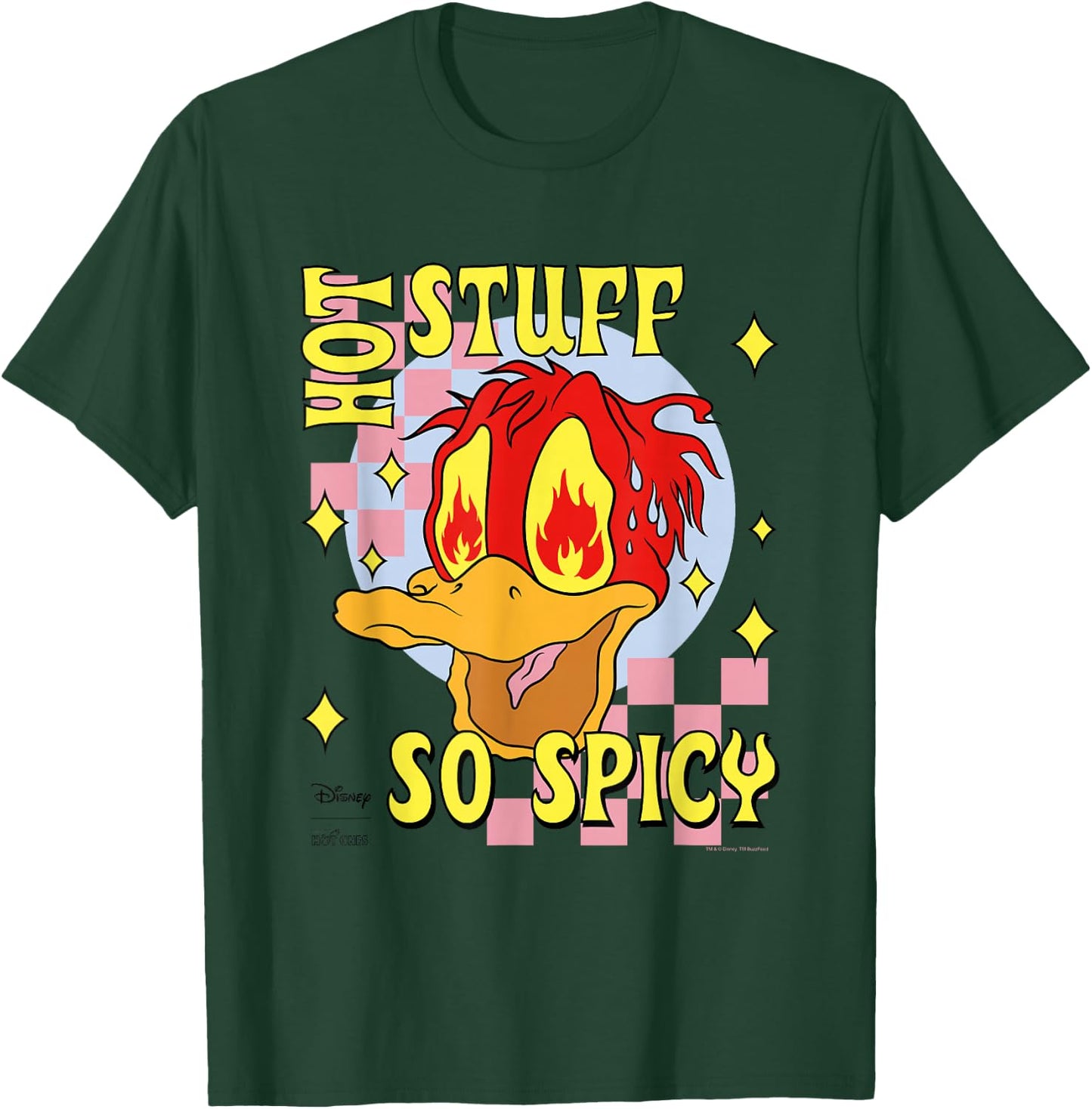 Disney Hot Ones Donald Duck Hot Stuff So Spicy Melting Face T-Shirt - T-Shirt | Forest