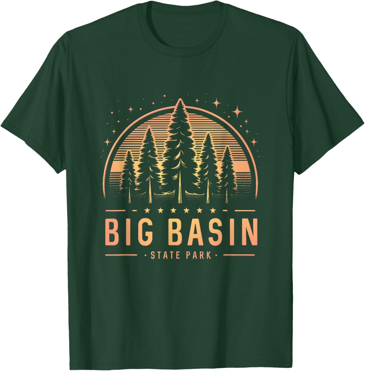 Big Basin Redwoods State Park California - Big Basin CA T-Shirt - T-Shirt | Forest