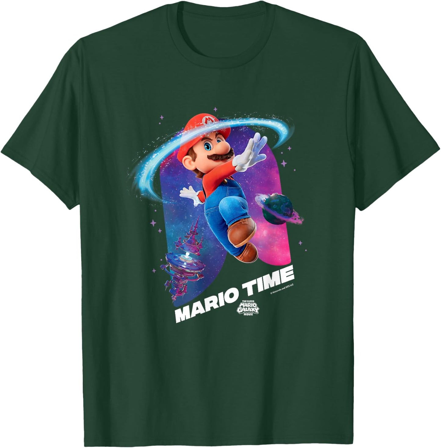The Super Mario Galaxy Movie Mario Time T-Shirt - T-Shirt | Forest
