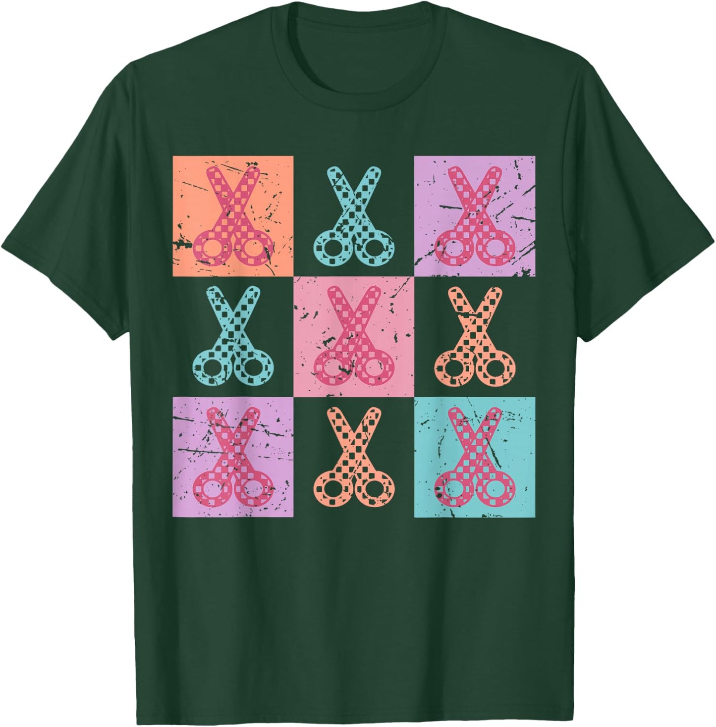 Hairstylist Cosmetology Assistant Scissors Beauty Salon T-Shirt - T-Shirt | Forest