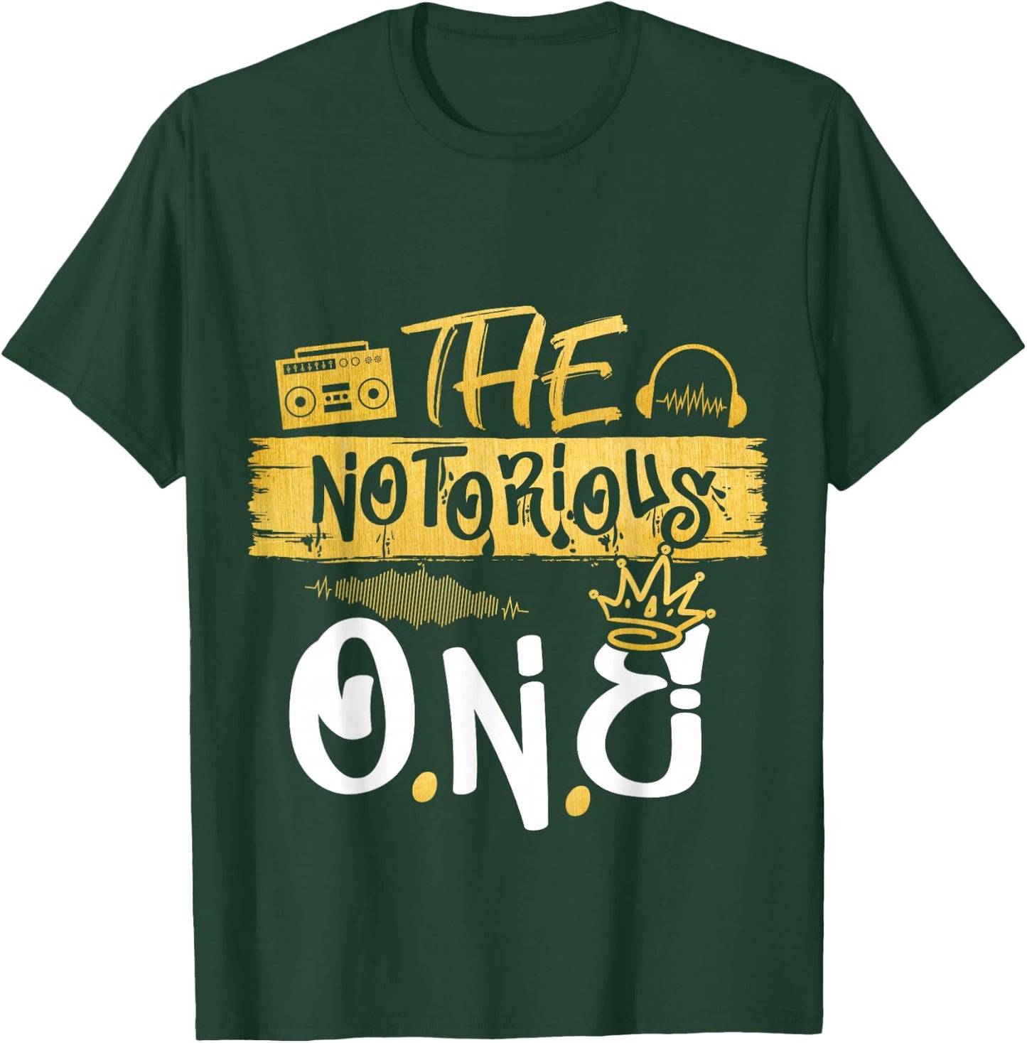 The Notorious One Old School Hip Hop 1st Birthday T-Shirt - T-Shirt | Forest