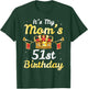 It's My Mom's 51st Birthday Happy 51 Years Old Mother Mama T-Shirt - T-Shirt | Forest