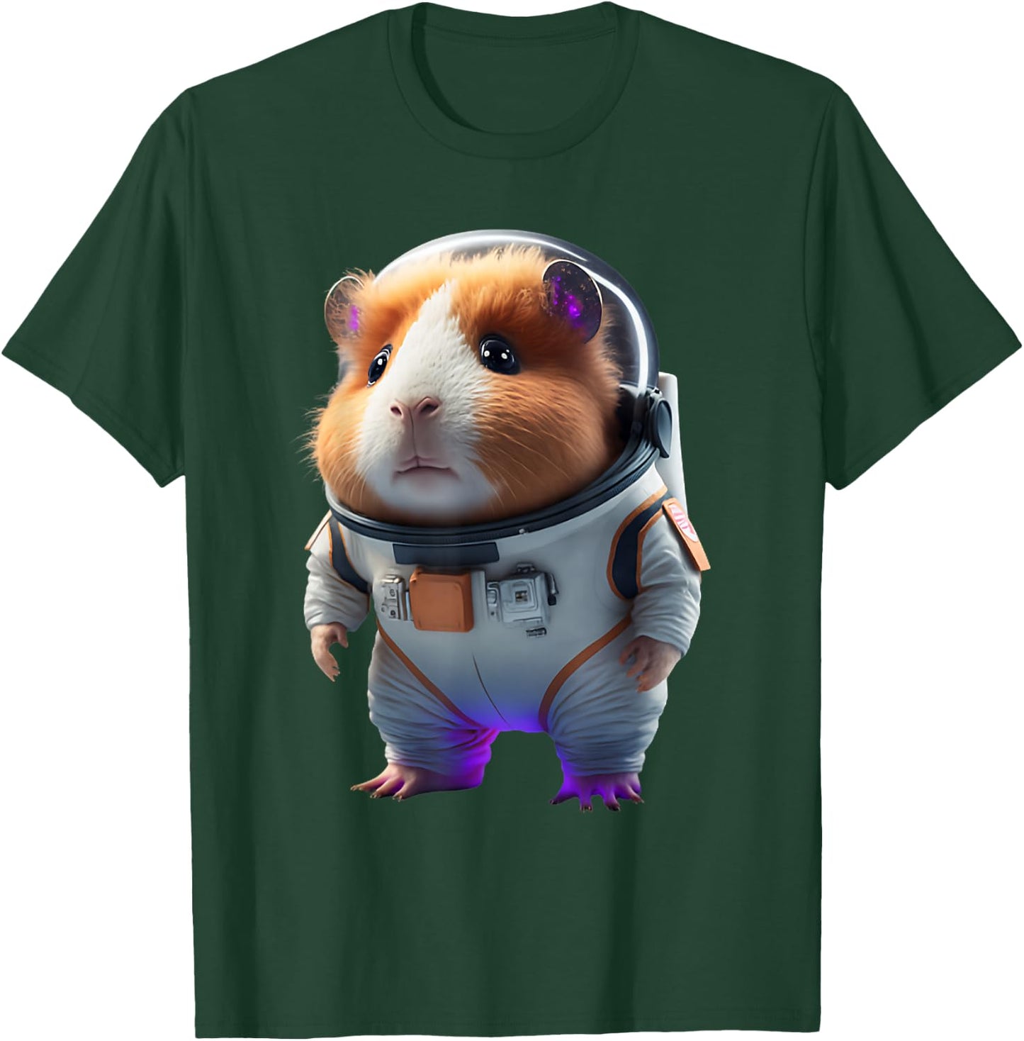 Guinea Pig Shirt Astronaut Furry Potato Guinea Pig Funny T-Shirt - T-Shirt | Forest